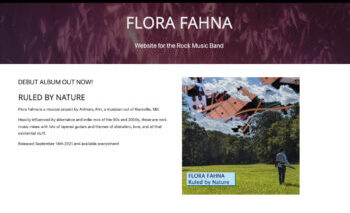 Project Image for Flora Fahna Band Website