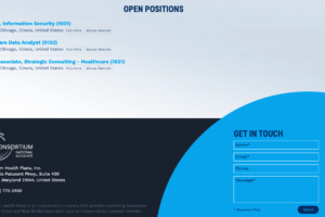 consortium jobs and footer form